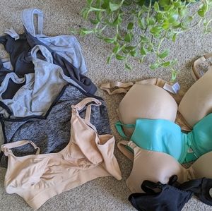 Bundle of 10 nursing bras and tops! What a steal!